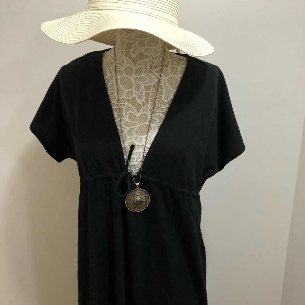 Loft beach dress/Cover up  with drawstring size MP NWT